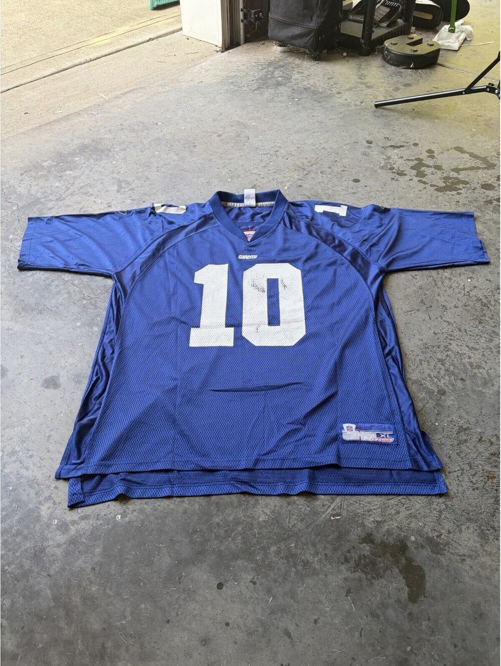 Eli Manning New York Giants Jersey Reebok NFL Equipment Authentic Size XL Blue